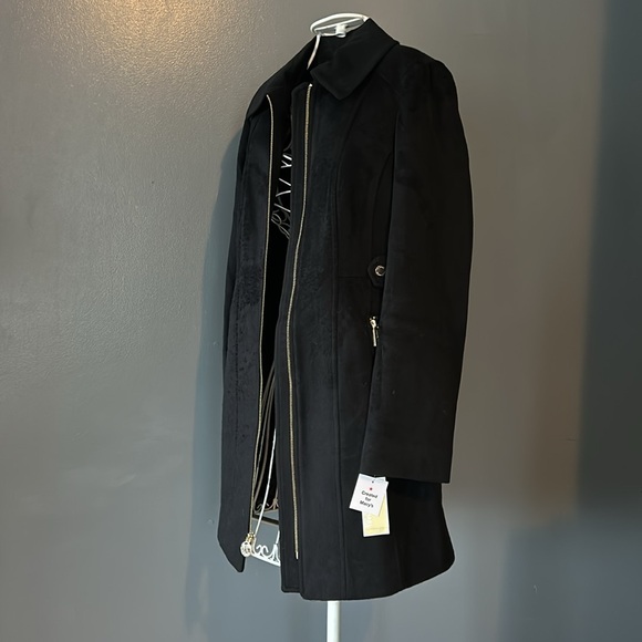 NWT MICHAEL MICHAEL KORS Wool Blend Zip-Front Coat - Picture 9 of 12